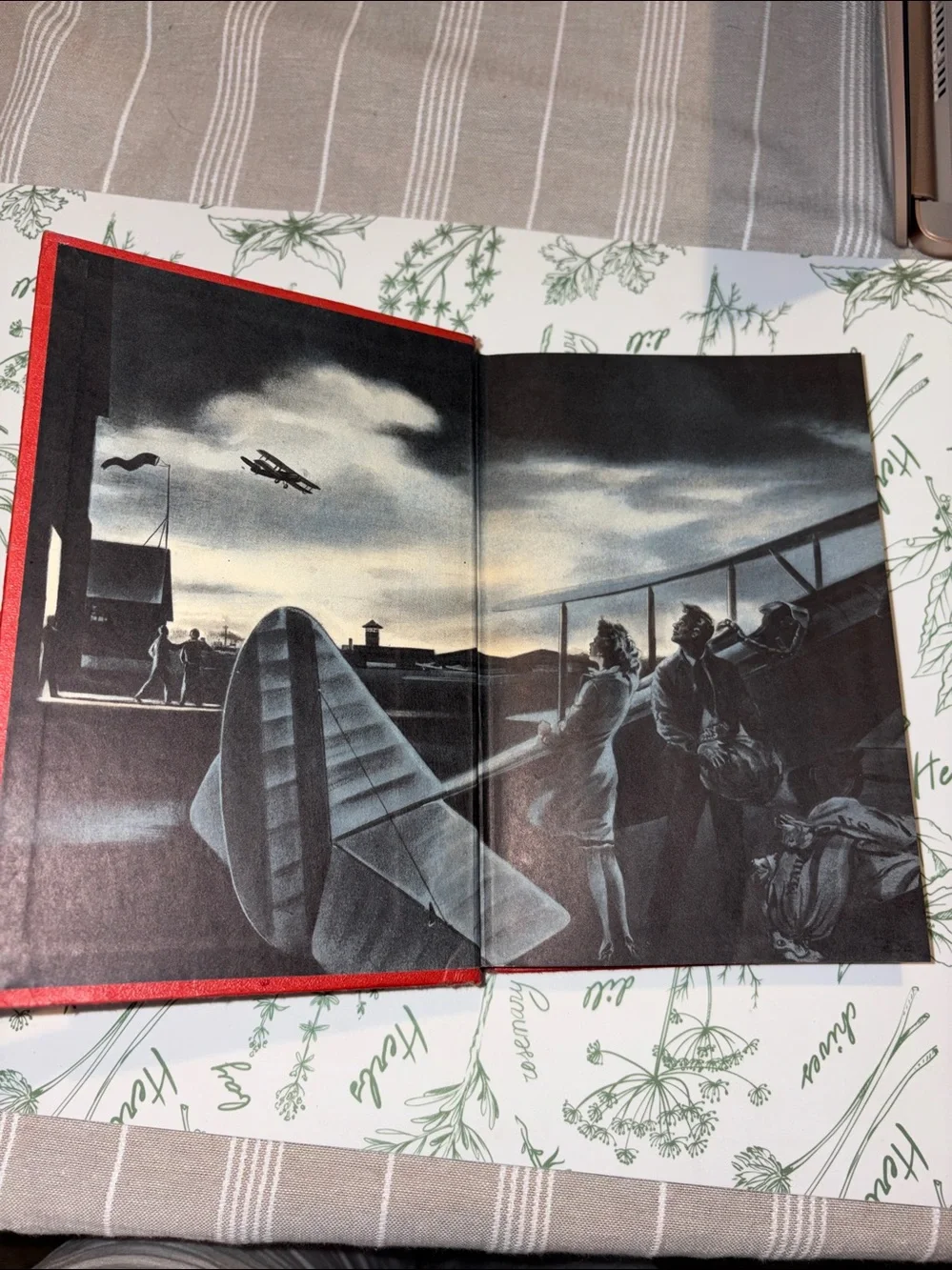 Vintage 1946 Blaze of Noon Hardcover Book by Ernest K. Gann -Red Cloth Bound